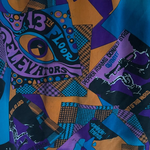 Vintage 13th Floor Elevators Psychedelic Silk Shirt - Picture 4 of 4